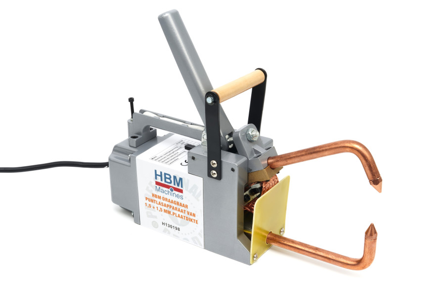 HBM Machine à souder par points portable de 0,2 + 0,2 à 1,5 + 1,5 mm. Épaisseur de la feuille