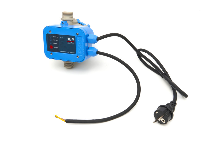 HBM Pressostat électronique pour pompe à eau de 1.5 à 10 Bar avec câbles inclus Modèle 1