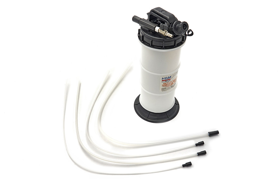 HBM 6 Liter Professionelle manuelle und pneumatische Flüssigkeitspumpe inklusive 4 Flüssigkeitsschläuche