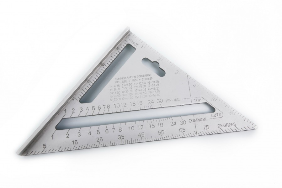 Triangle HBM en aluminium - Équerre de mesure