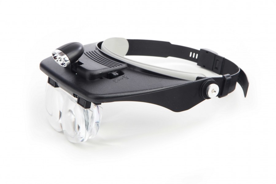 HBM Lupenbrille Modell 2 mit LED-Beleuchtung