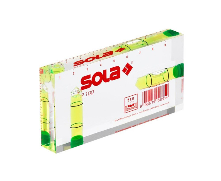 Sola Architekten-Wasserwaage 100x50x15 mm R 100